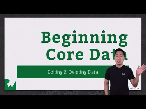 Editing and Deleting Data - Beginning Core Data - raywenderlich.com