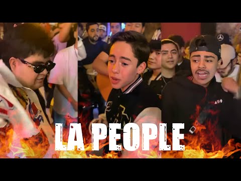 Kevin AMF, Padrinito Toys, Octavio Cuadras cantando "La People"