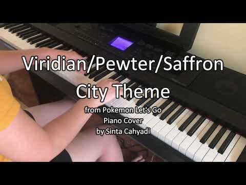 Viridian / Pewter / Saffron City Theme Slow Version (from Pokemon Let's Go) - Piano Cover