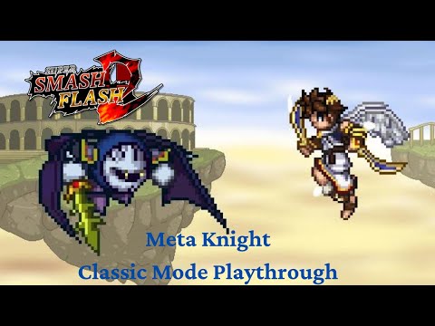 Super Smash Flash 2 - Meta Knight Classic Mode Playthrough