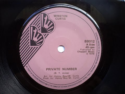Winston Curtis - Private Number  1976  (UK - 7'' BB Records)  Sllct-TV