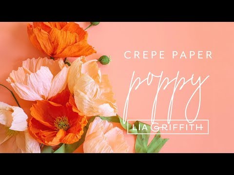 Lia Griffith Crepe Paper - Poppy