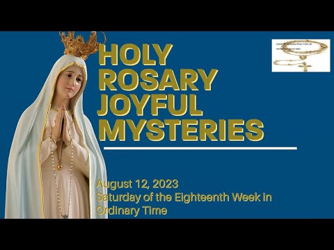 🔴 Rosary Saturday Joyful  Mysteries of the Rosary August 12, 2023 🌹Praying Daily🙏🏼