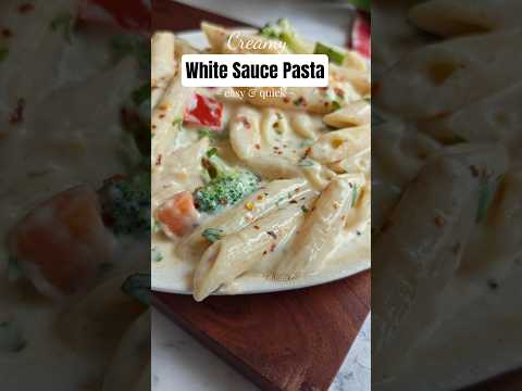 White Sauce Pasta Recipe 👆💫😍 #shorts #ytshorts #youtubeshorts #shortsfeed #pasta