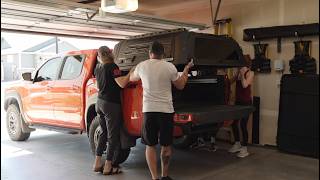 OPENROAD Aluminum Truck Cap Installation | Nissan Frontier 5ft Bed Truck Camping Build