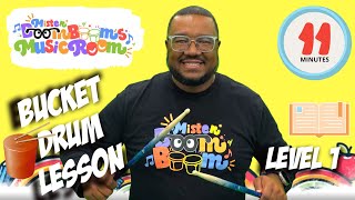 ๐ถ Play Along Bucket Drumming | Beginner Bucket Drum Lesson for Kids with Mister Boom Boom ๐ถ Play Along Bucket Drumming | Beginner Bucket Drum Lesson for Kids with Mister Boom Boom