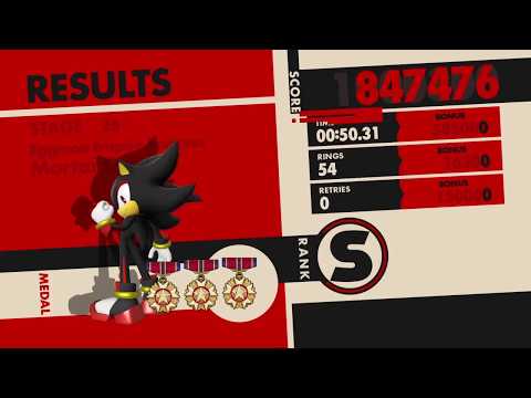 Sonic forces (PS4) mortar canyon Speed Run (00,50,31)