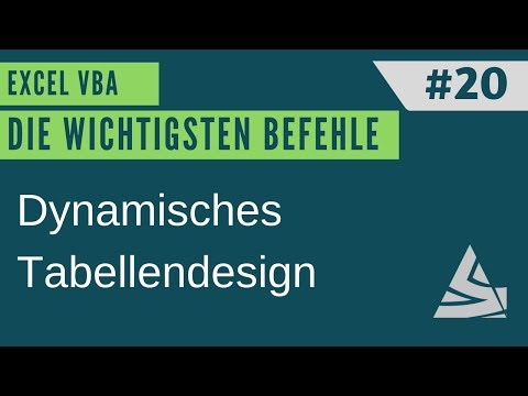 EXCEL VBA Die wichtigsten Befehle #20 - Borders-Eigenschaften (Dynamisches Tabellendesign erstellen)