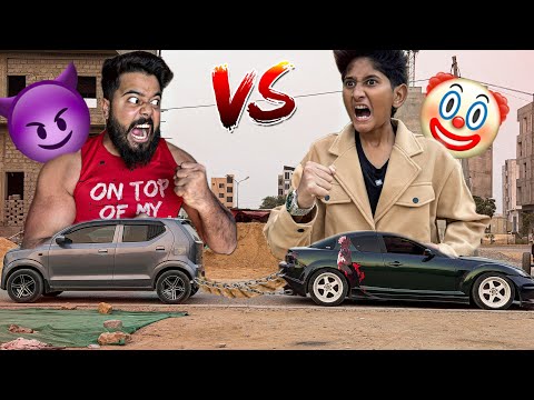 RX8🤡 VS ALTO😈 TUG OF WAR KYA MAIN JEET PAUNGA ? GONE WRONG I SYED FAHAD | vampo