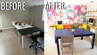 Homeschool room makeover! School room organization tips from Jordan Page