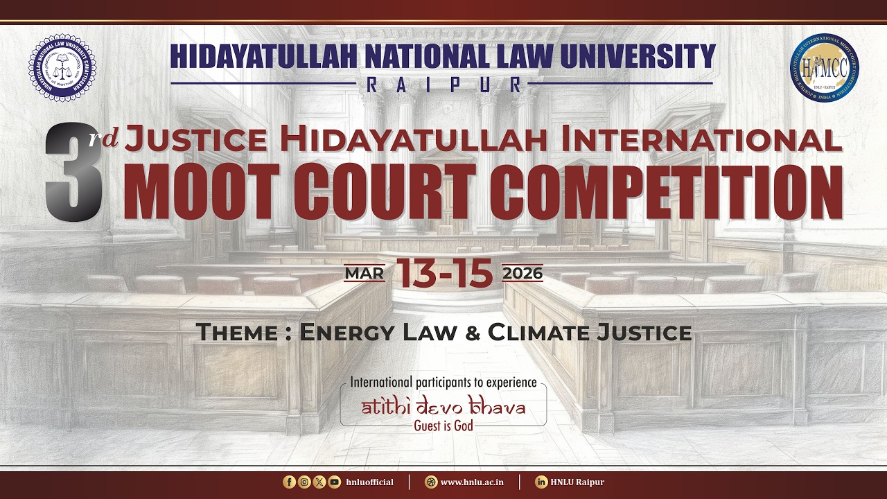 3rd Justice Hidayatullah International Moot Court Competition Final Round Dated 15.03.2026