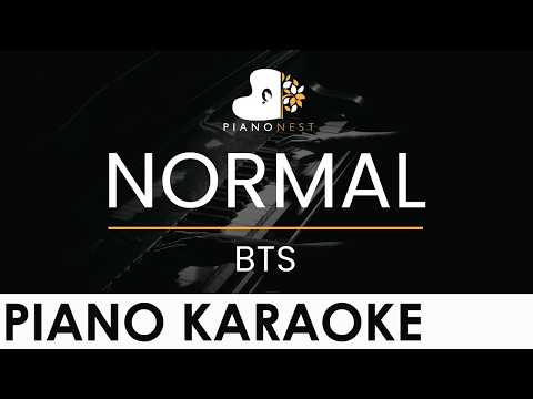 BTS - NORMAL - Piano Karaoke Instrumental Cover with Lyrics