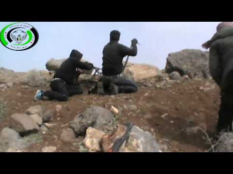 استهداف قوات النظام على جبهة تلة غرين في ريف درعا من قبل لواء غزة حوران