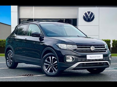 Approved Used Volkswagen T-Cross 1.0 TSI United Hatchback in Deep Black -CX21YWD- Wrexham Volkswagen