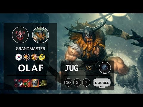 Olaf Jungle vs Kindred - KR Grandmaster Patch 10.4