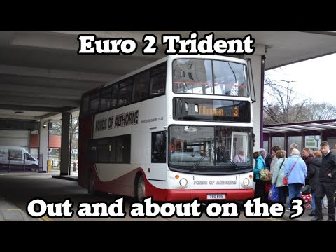 *DOWNSHIFTS + THRASH* Journey on Route 3 - Alexander ALX400/Dennis Trident - Fords T90BUS [T694KPU]