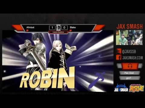 Jax Smash Weekly 6/2/16 - Afmbot(DK) Vs. Blake(ZSS,Robin) LQ WiiU