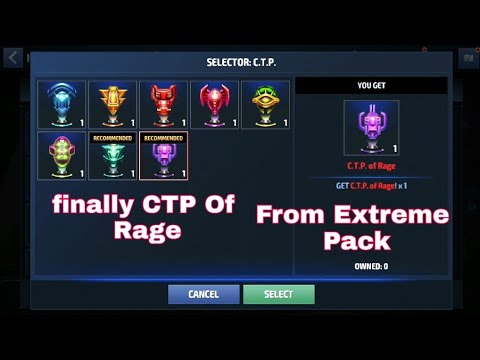 finally I got it Ctp of rage From Ctp Selecter - Marvel Future Fight Mff Gaming Mode