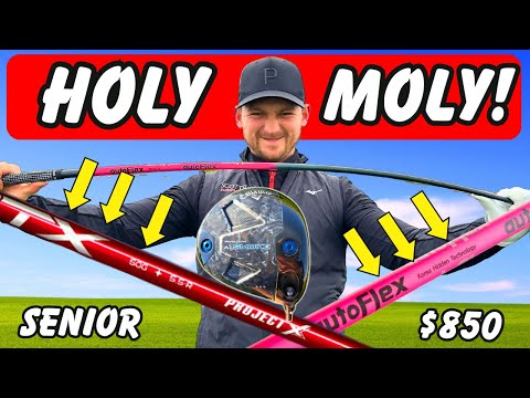 I Put a $850 AUTOFLEX Shaft In The CALLAWAY AI SMOKE DRIVER VS SENIOR SHAFT...HOLY MOLY!