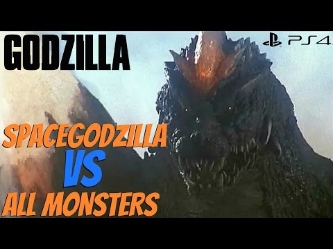 Godzilla The Game (PS4) - SpaceGodzilla Vs. All Monsters [1080p 60fps]