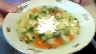 Смотреть онлайн Пошаговый рецепт приготовления супа с клецками