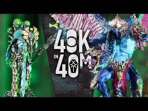 Necrons vs Thousand Sons - Warhammer 40k in 40m Battle Report