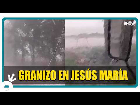ALERTA POR TORMENTAS intensa caída de granizo en Jesús María otros sitios de la provincia