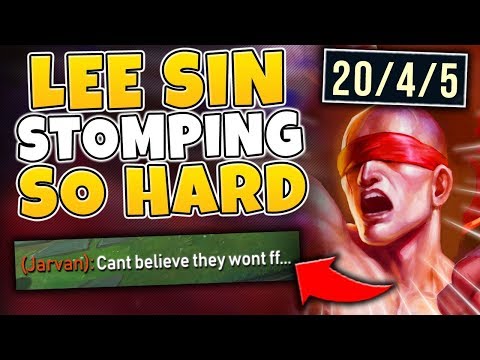 *INSANE LEE SIN STOMP* MAKING GOLD PLAYERS WANT TO QUIT THE GAME - League of Legends