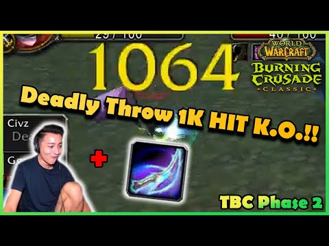 Deadly Throw 1K HIT K.O.!! | Daily Classic WoW Highlights #152 |