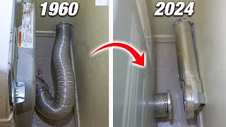 Genius Dryer Vent Hose Connection Upgrade — A Must for Home DIYers! Easy How To Install