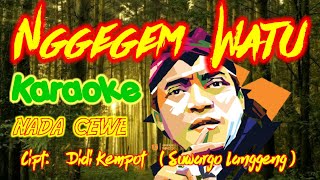 Download lagu 𝐍𝐠𝐠𝐞𝐠𝐞𝐦 𝐖𝐚𝐭𝐮 - Karaoke (nada cewe) mp3