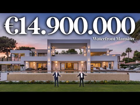 Touring €14.900.000 Waterfront Modern Mega Mansion with Erik Conover in Marbella, Spain | Drumelia