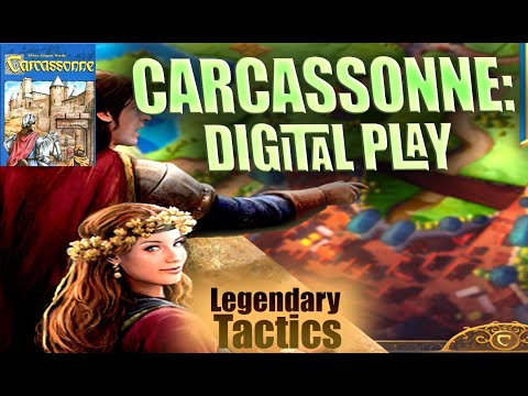 CARCASSONNE Digital Gameplay / FULL GAME Playthrough