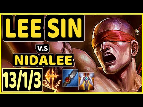 BROXAH (LEE SIN) vs NIDALEE - 13/1/3 KDA JUNGLE CHALLENGER GAMEPLAY - EUW