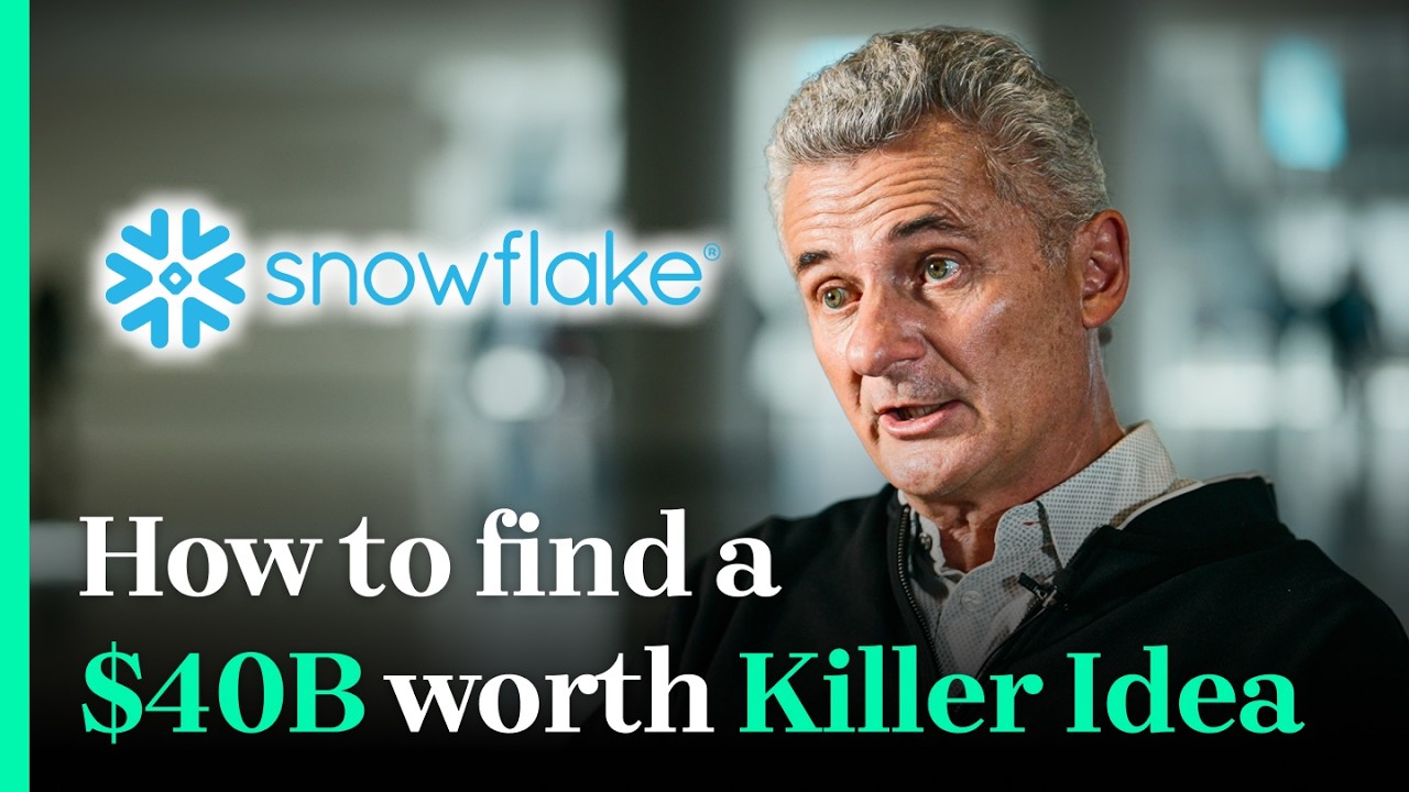 How to find a Killer Idea worth $40B | Co-founder of Snowflake, Benoit Dageville