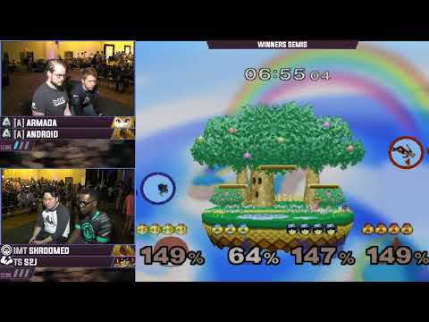 Smash'N'Splash 4 WINNERS SEMIS - [A] | Armada + [A] | Android vs IMT | Shroomed + TS | S2J
