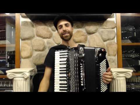 How to Play a 96 Bass Accordion - Lesson 2 - Serbian Kolo  in 7/8 - Ajde Jano