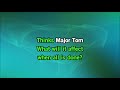 Peter Schilling - Major Tom - Karaoke - With End Backing Vocals