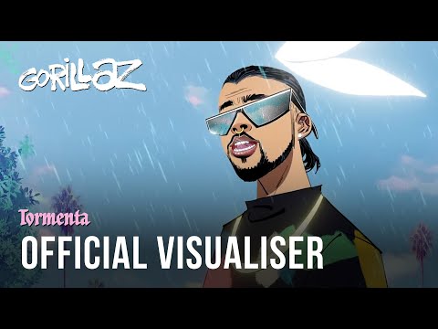 Gorillaz - Tormenta ft. Bad Bunny (Official Visualiser)