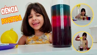 Arco Íris Com Sal e Água | Densidade é mágica? ? Experimentos fáceis de fazer em casa #1 - Mariana