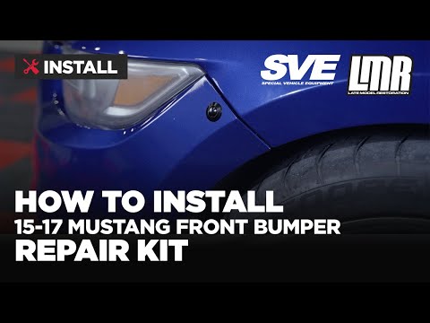 SVE S550 Mustang Front Bumper Repair Kit (15-17) - Install