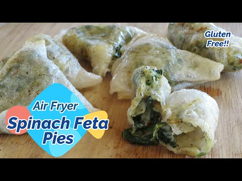 Air Fryer Recipe: Spinach Feta Pies // Gluten-Free