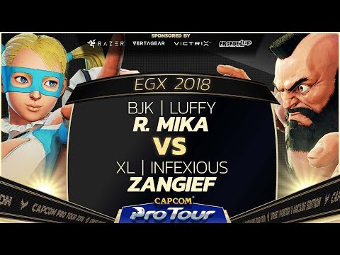 BJK | Luffy (R. Mika) vs XL | Infexious (Zangief) - EGX 2018 - Top 8 Losers- CPT 2018