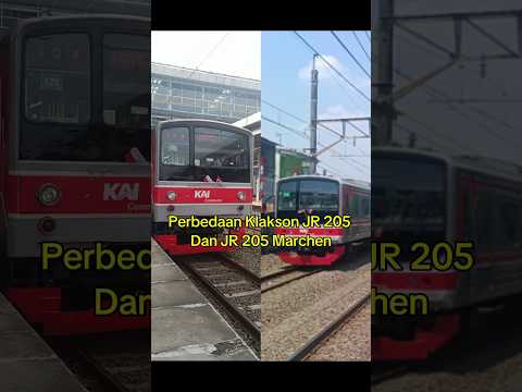 Perbedaan Klakson JR 205 Dan JR 205 Marchen#shorts#krl#kcic#kai#beranda#railway