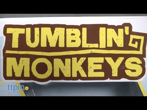 Mattel stalo žaidimas Beždžionėlės akrobatės Tumblin' Monkeys 52563 video