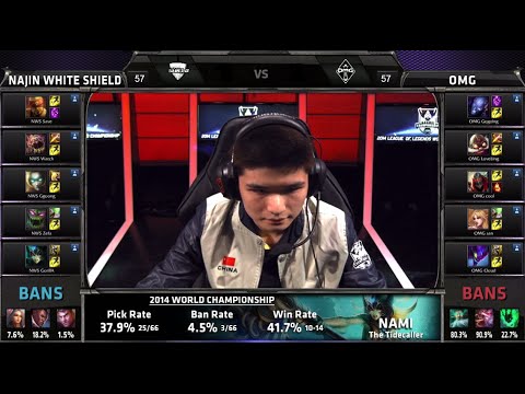 NaJin White Shield vs OMG | Game 3 Quarter Finals S4 Worlds LOL 2014 Playoffs | NWS vs OMG QF G3