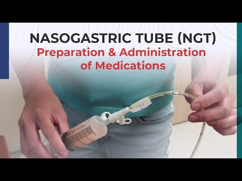 Vorbereitung und Verabreichung von Medikamenten über eine Magensonde