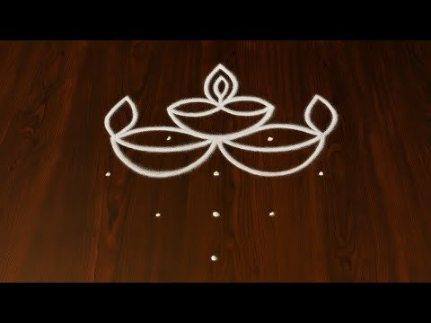 Navratri Rangoli Simple Design