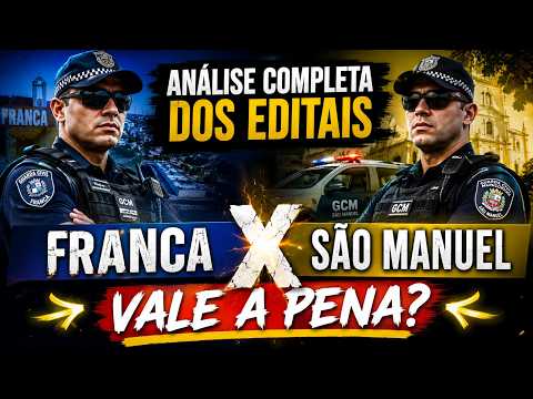 Raio-x dos editais da GCM São Manuel e GCM Franca