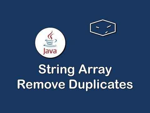 Learn string array remove duplicates in java - Mind Luster